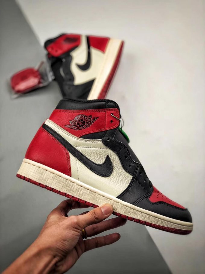 The Air Jordan 1 Retro High OG Bred Toe Best Quality RepSneaker 02