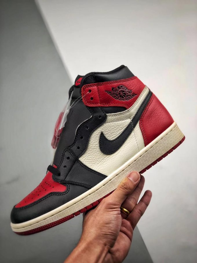 The Air Jordan 1 Retro High OG Bred Toe Best Quality RepSneaker 04