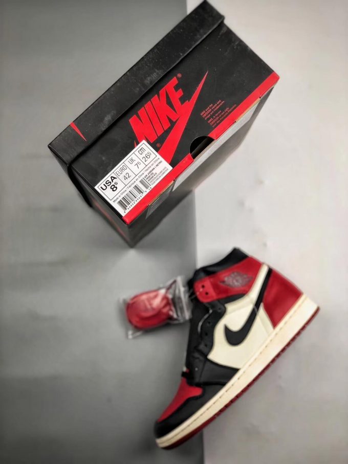 The Air Jordan 1 Retro High OG Bred Toe Best Quality RepSneaker 11