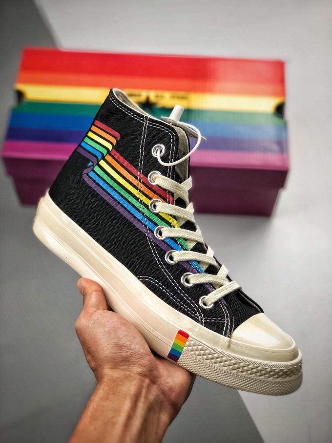 high top rainbow converse