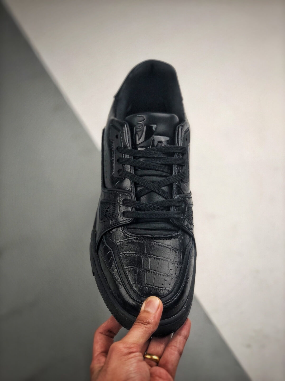 Louis Vuitton/ Virgil Abloh Upcycle In Black Men Trainer Sneakers