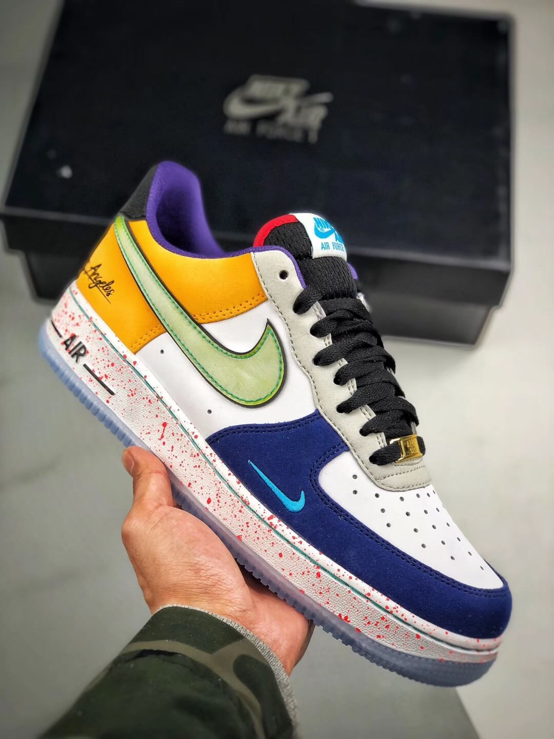 The Nike Air Force 1 07 LV8 What The LA Multi Color Sneaker Top Replica Shoes 01