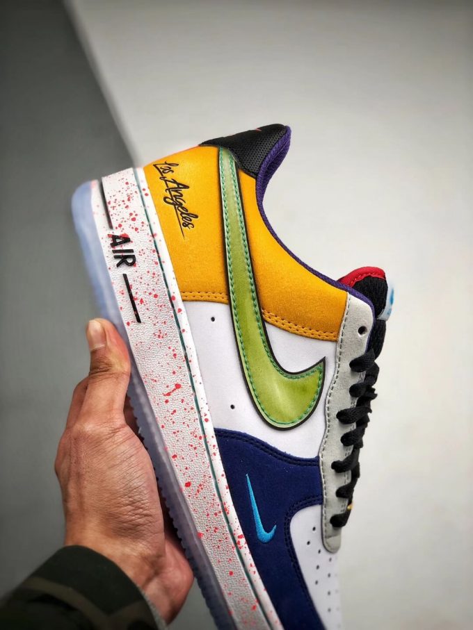 The Nike Air Force 1 07 LV8 What The LA Multi Color Sneaker Top Replica Shoes 05