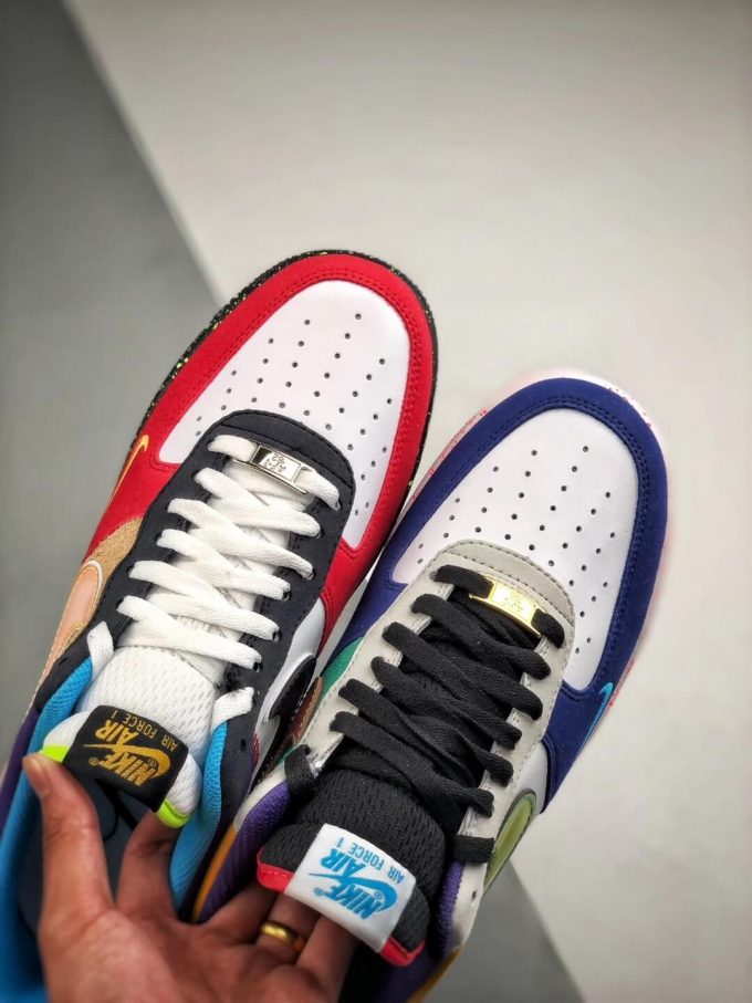 The Nike Air Force 1 07 LV8 What The LA Multi Color Sneaker Top Replica Shoes 06