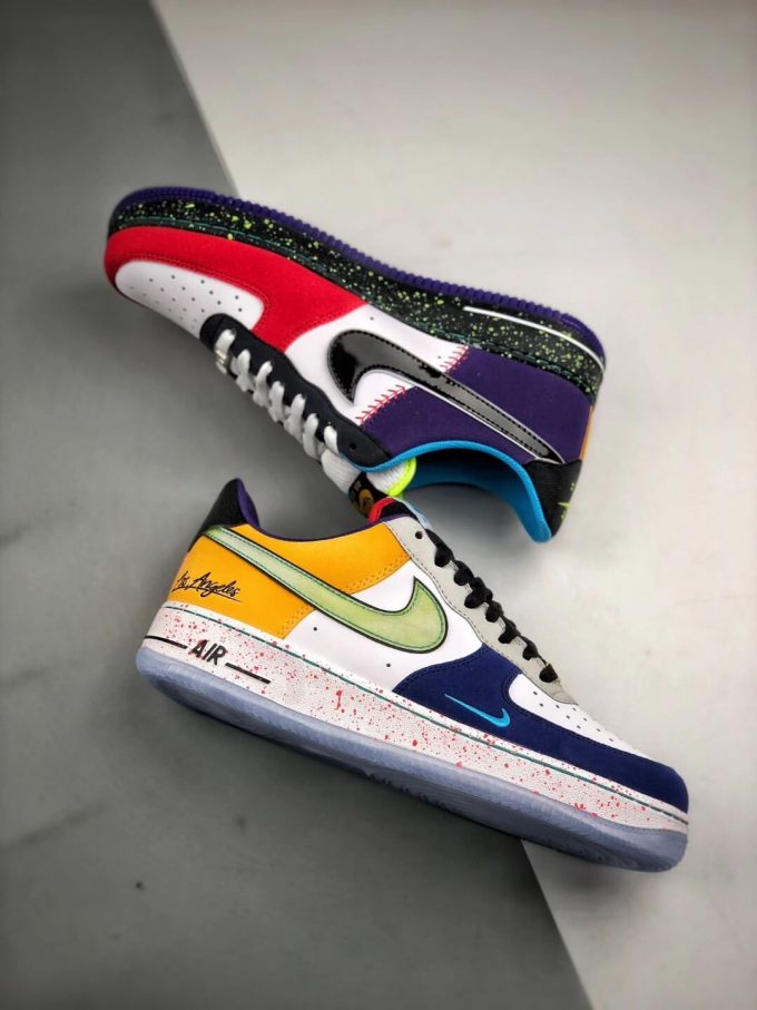 The Nike Air Force 1 07 LV8 What The LA Multi Color Sneaker Top Replica Shoes 08