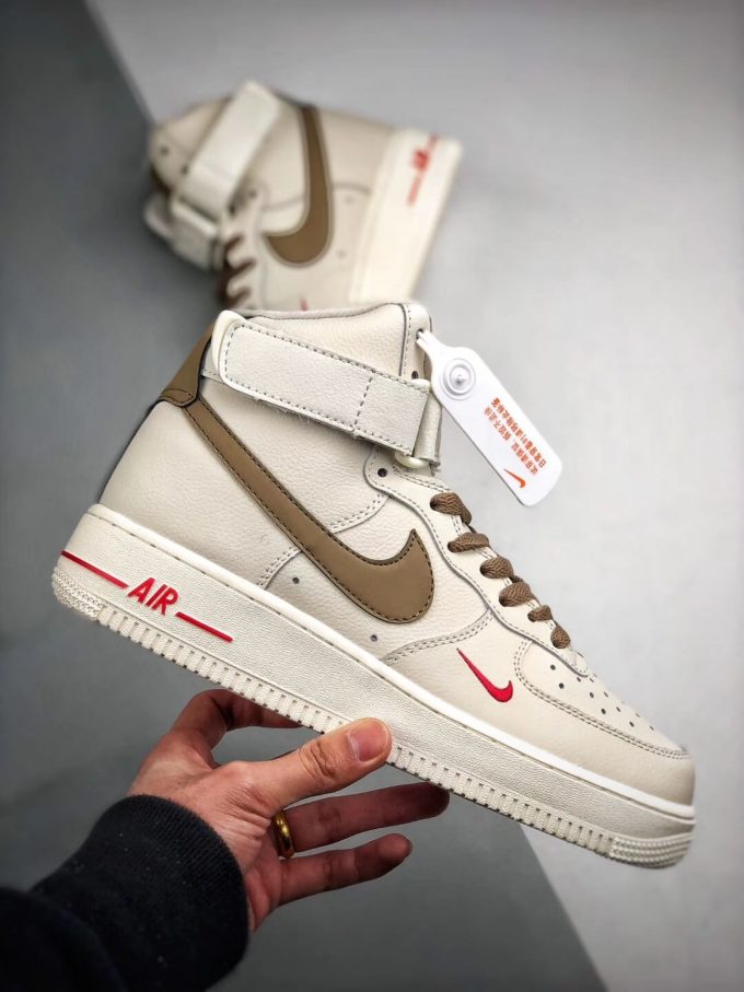 The Nike Air Force 1 Hi Yohood Rice White Rice Blanc High Top RFID Tag Sneaker RepShoes 02