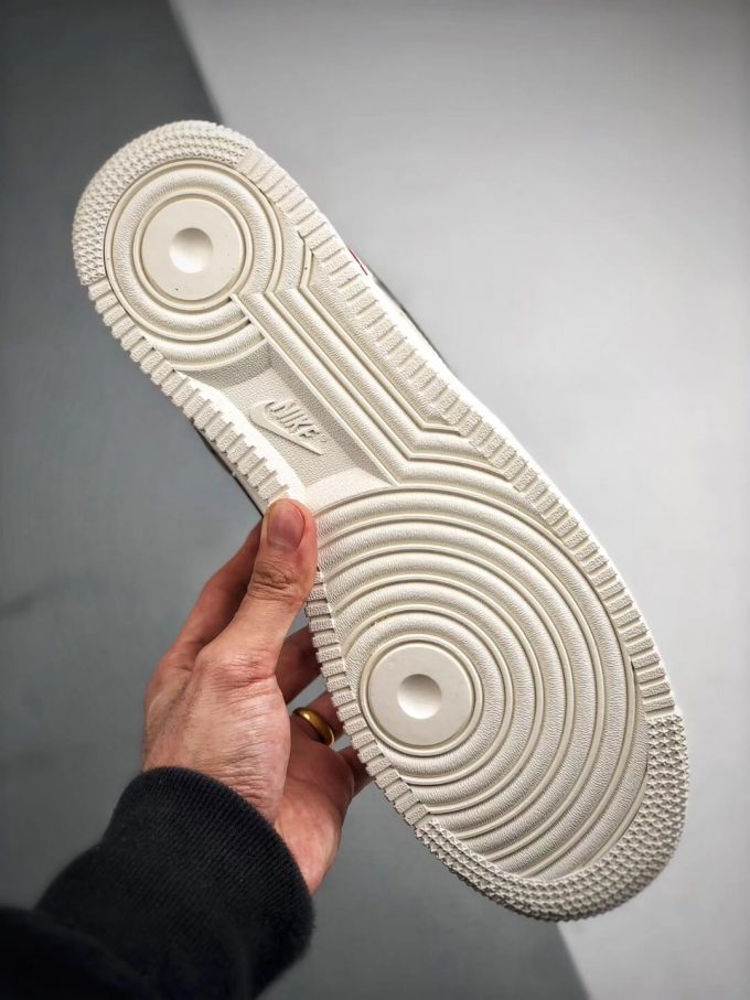 The Nike Air Force 1 Hi Yohood Rice White Rice Blanc RFID Tag Low Top Sneaker RepShoes 06
