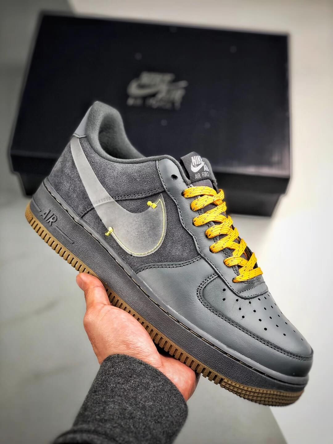 The Nike Air Force 1 Low Cool Grey Reflective Shoelace Top Quality RepShoes 01