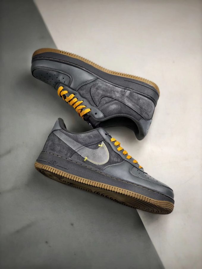 The Nike Air Force 1 Low Cool Grey Reflective Shoelace Top Quality RepShoes 08