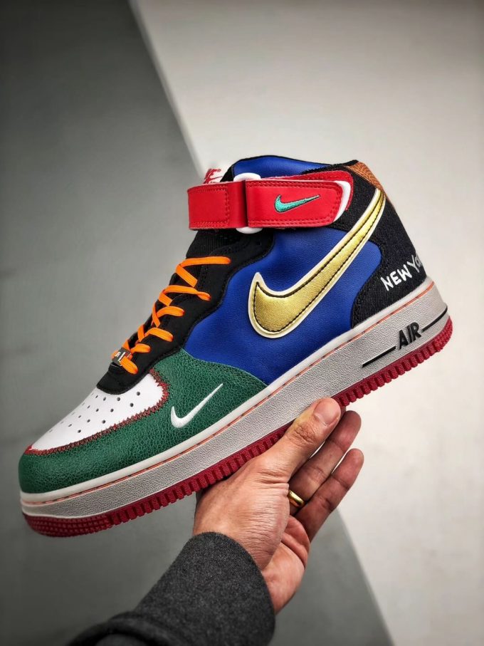 The Nike Air Force 1 Mid 07 What The NYC New York Sneaker Quality RepShoes 04