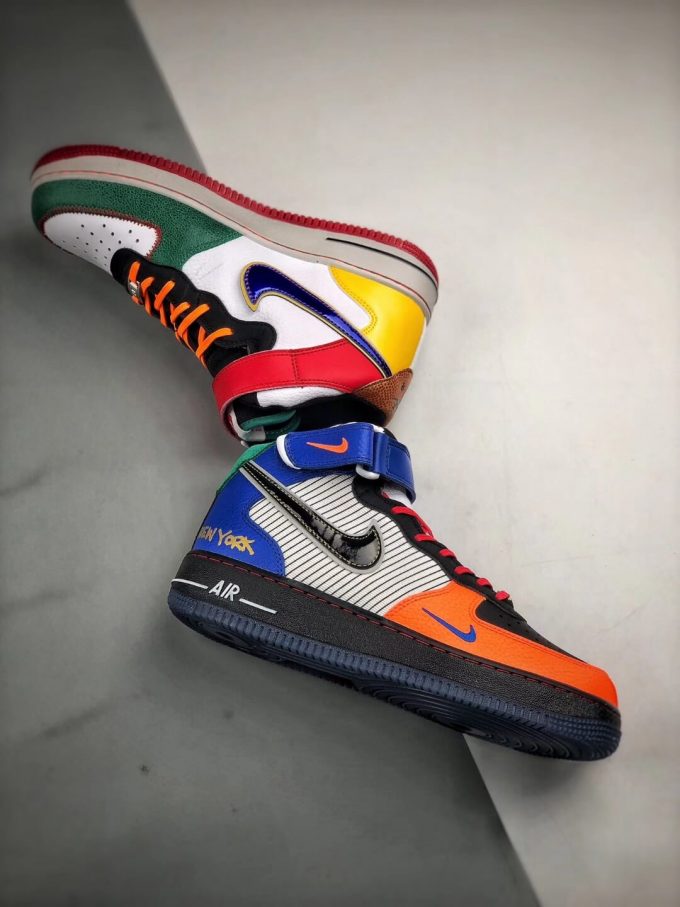 The Nike Air Force 1 Mid 07 What The NYC New York Sneaker Quality RepShoes 07