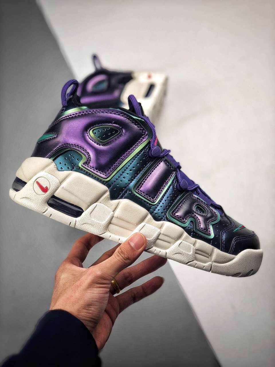 nike air more uptempo iridescent purple