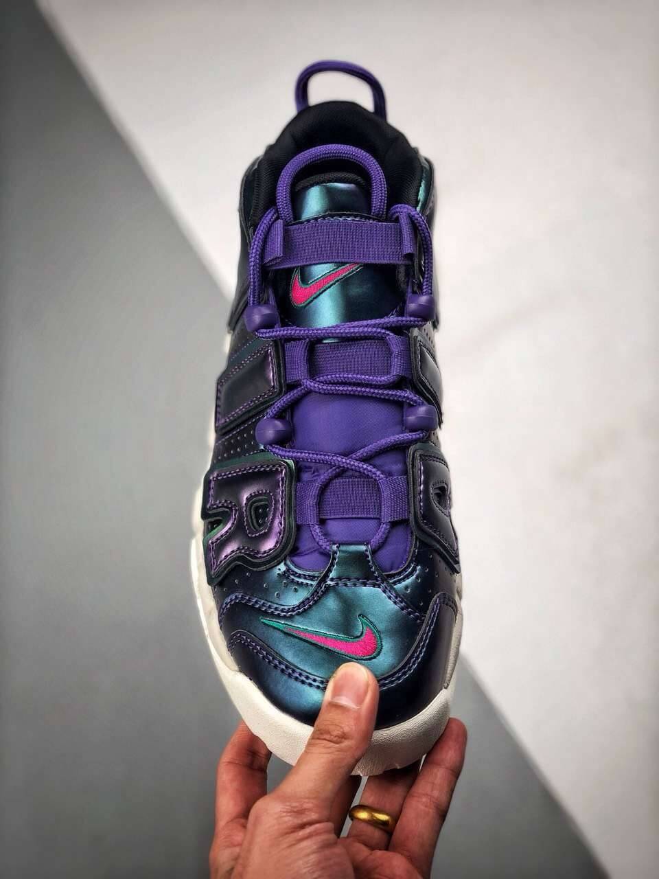 nike air more uptempo iridescent purple