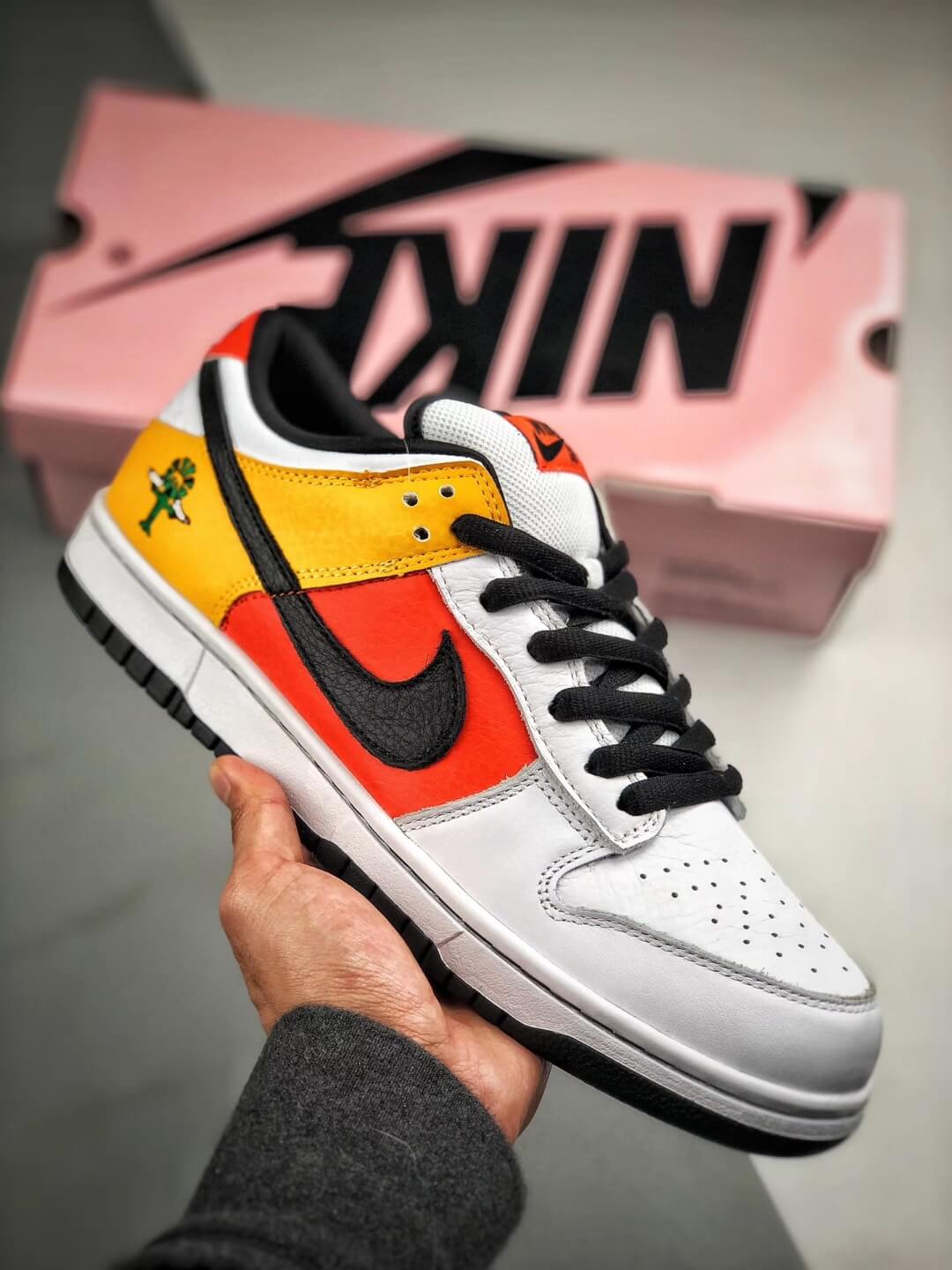 The Dunk Low Pro SB Raygun White 