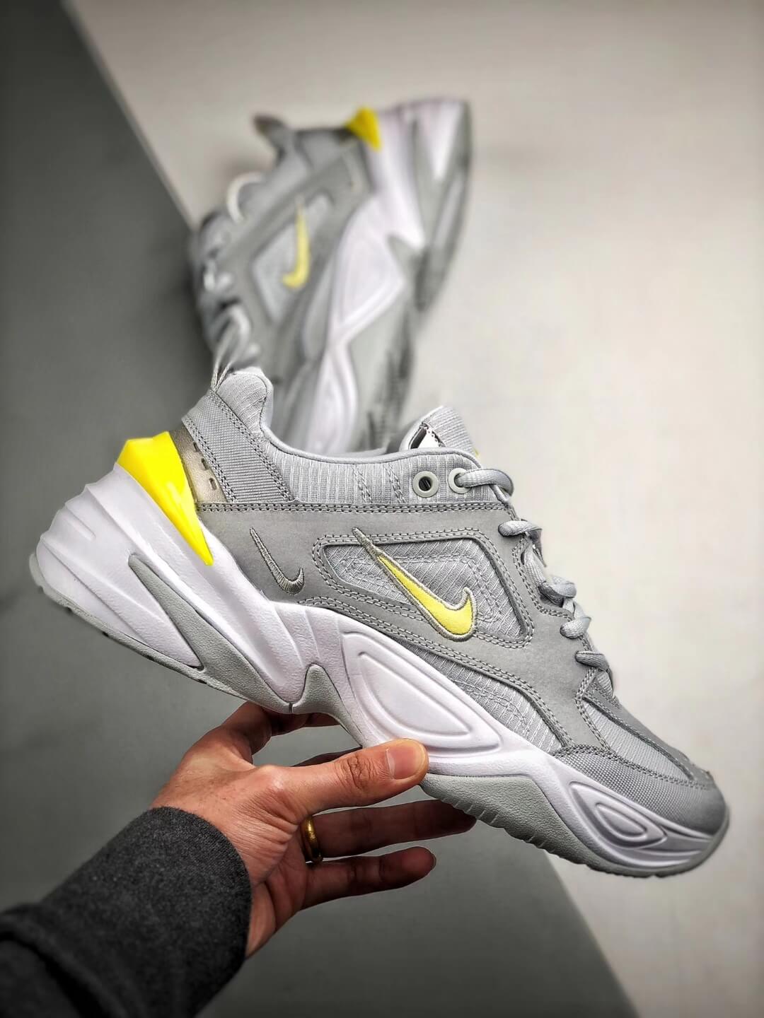 nike m2k tekno white yellow