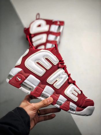 supreme uptempo red real vs fake