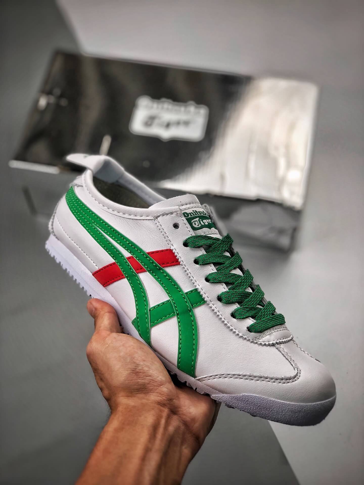 onitsuka tiger mexico 66 green white