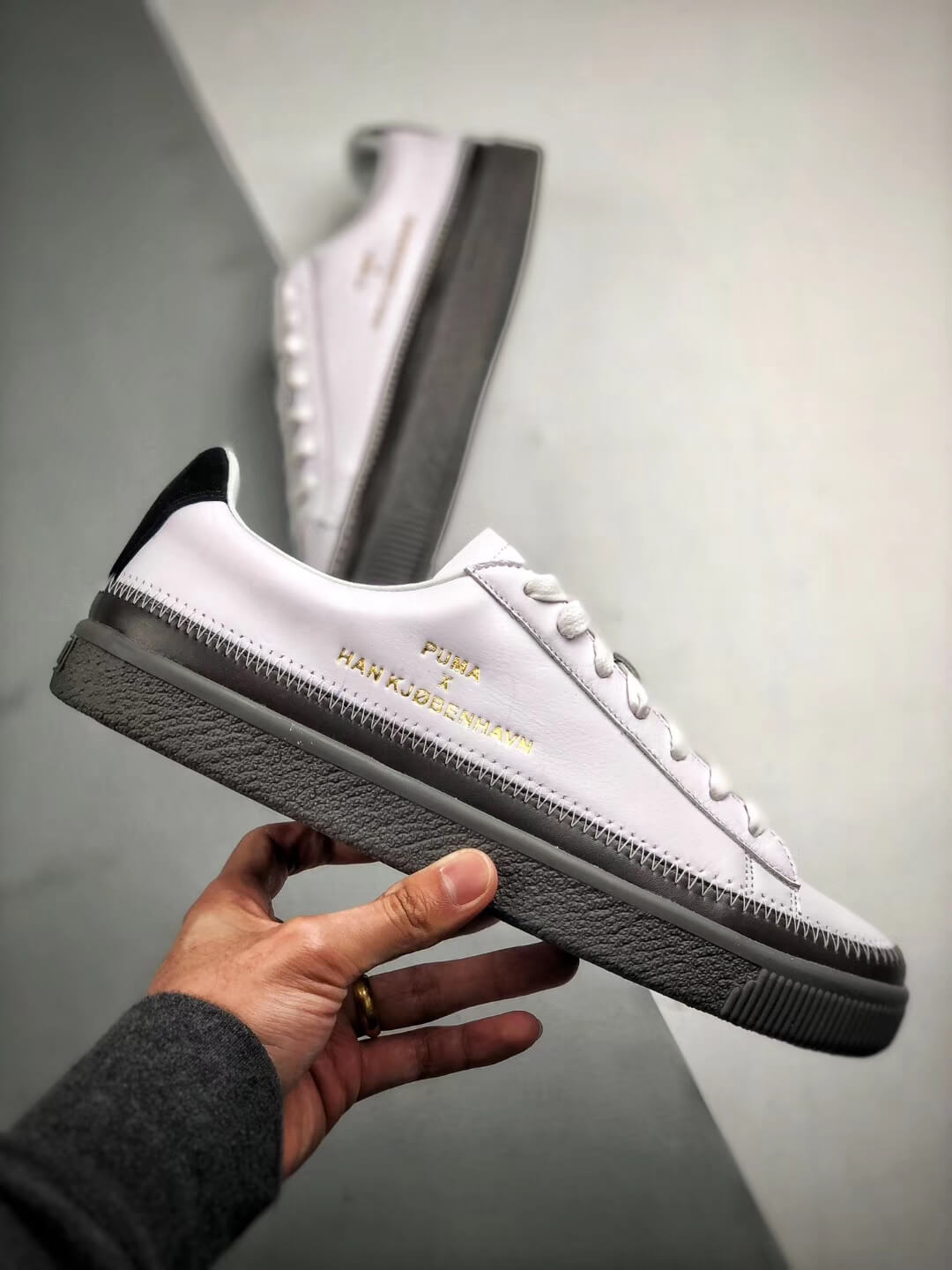 puma x han kjobenhavn clyde stitched