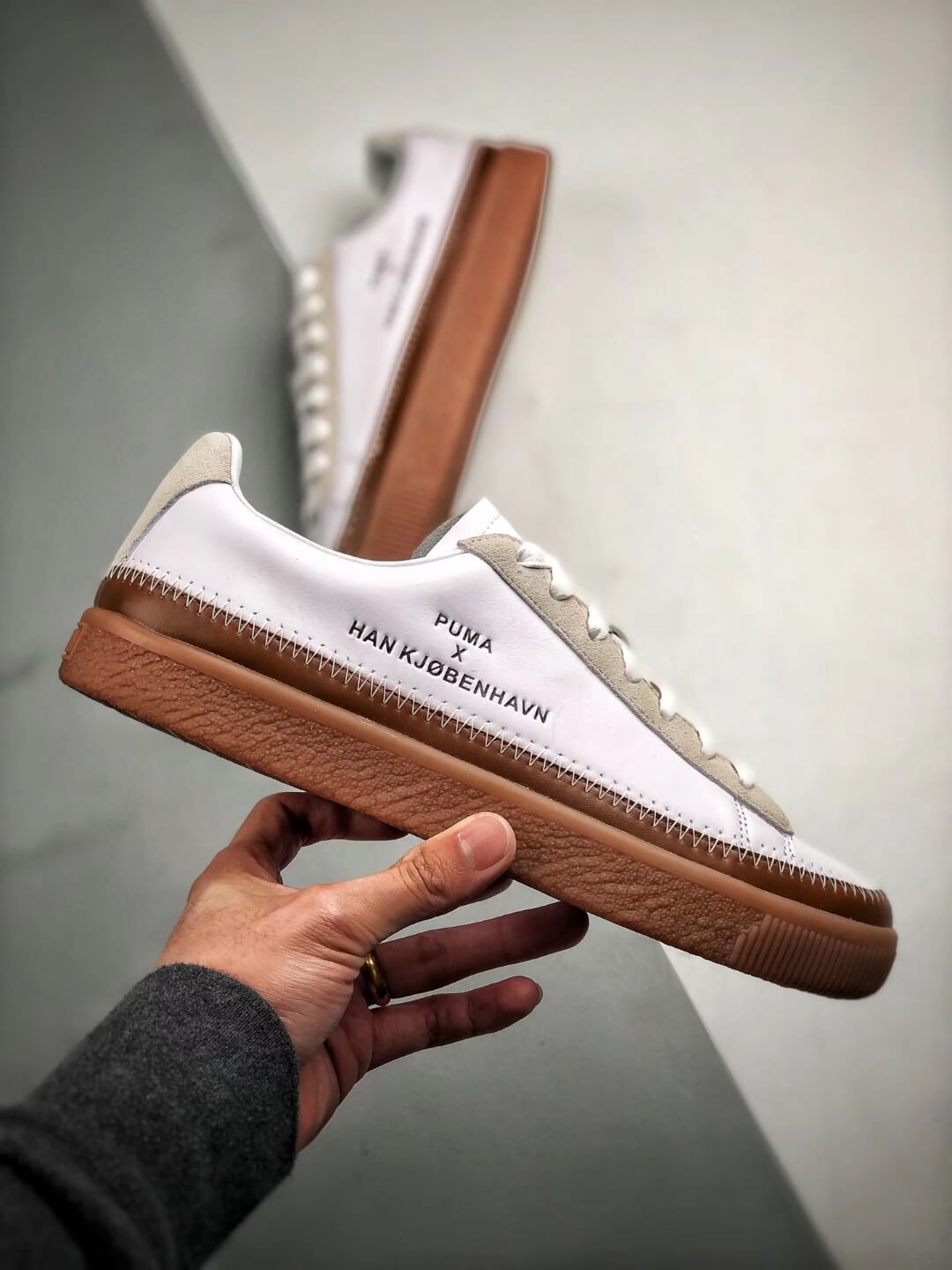 puma x han kjøbenhavn clyde stitched