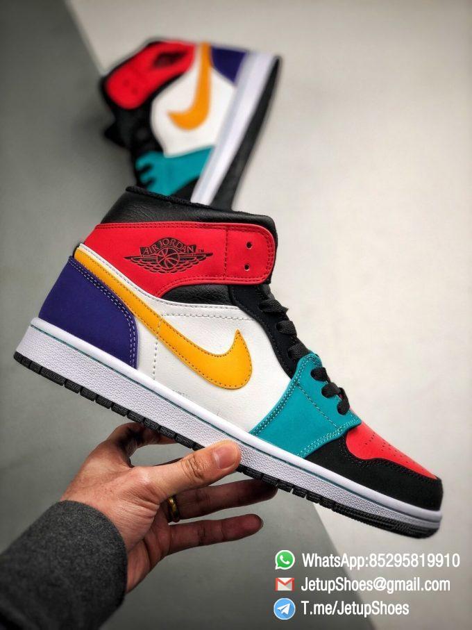 The Air Jordan 1 Mid ‘Multi-Color’ Sneaker Red and Red on Toe and ...