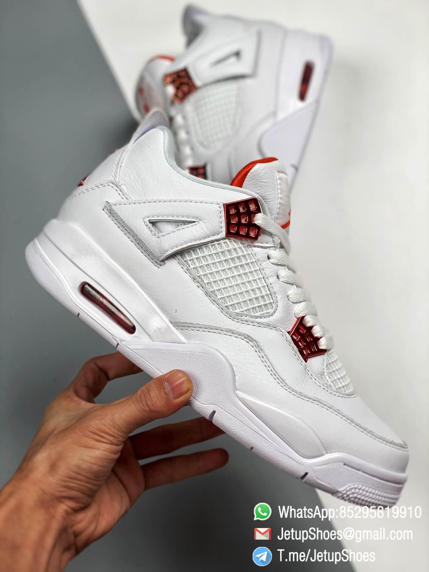 Repsneaker Air Jordan 4 Retro Metallic Orange AJ4 Best Replica Sneakers SKU CT8527-118 â The