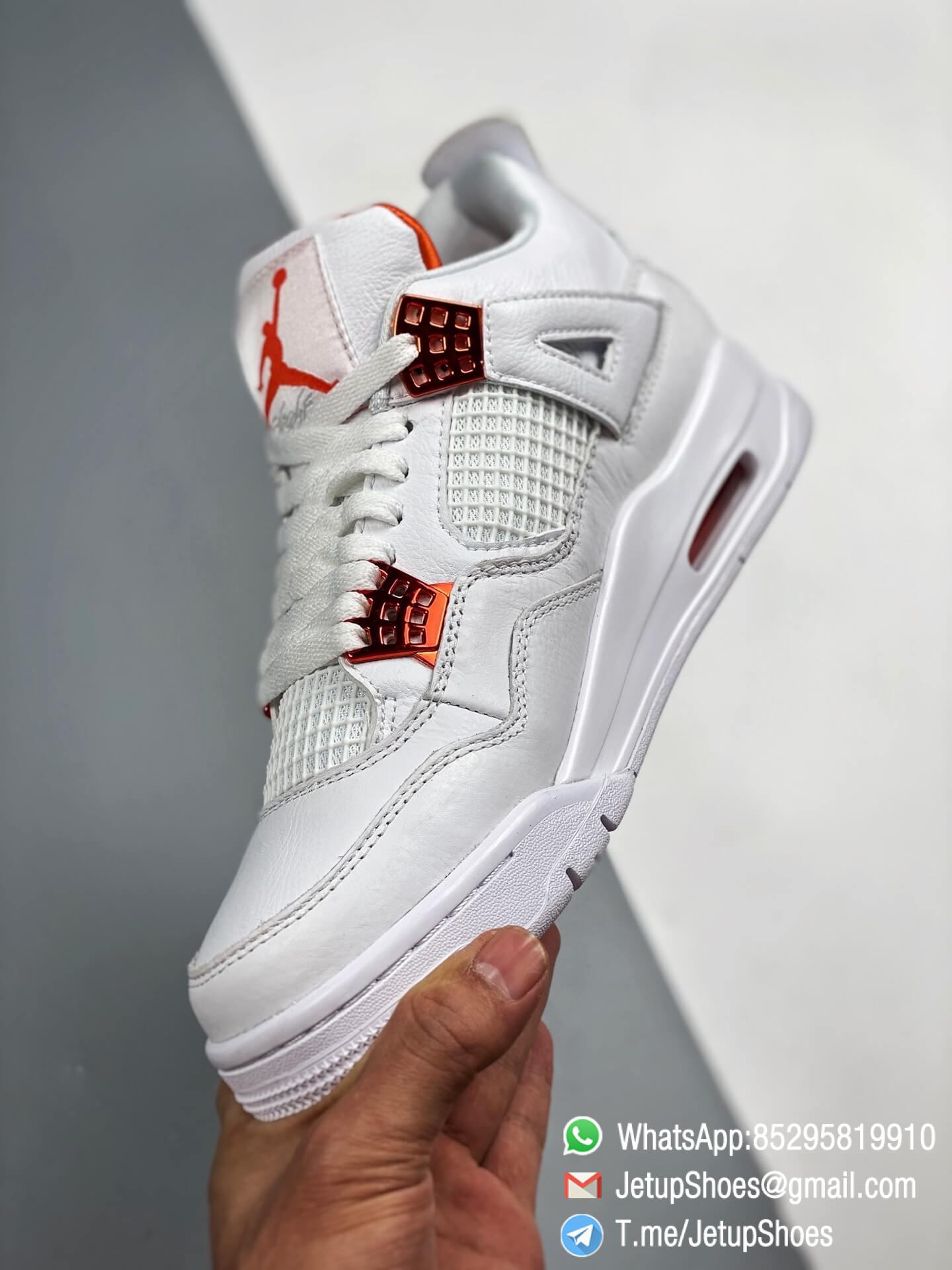 Repsneaker Air Jordan 4 Retro Metallic Orange Best Replica Sneakers SKU CT8527 118 04