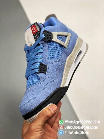 Air Jordan 4 Retro University Blue Suede Upper Tech Grey SKU CT8527 400 Top Rep Snkrs 03