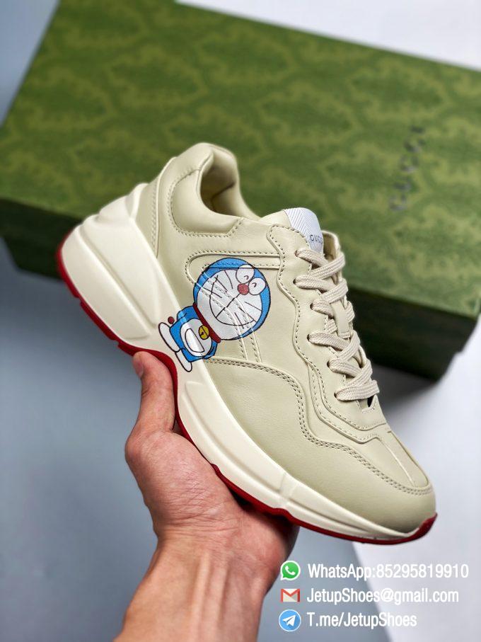 Doraemon x Gucci womens Rhyton Sneaker Special Collaboration Sneakers SKU ‎655037 DRW00 9522 01