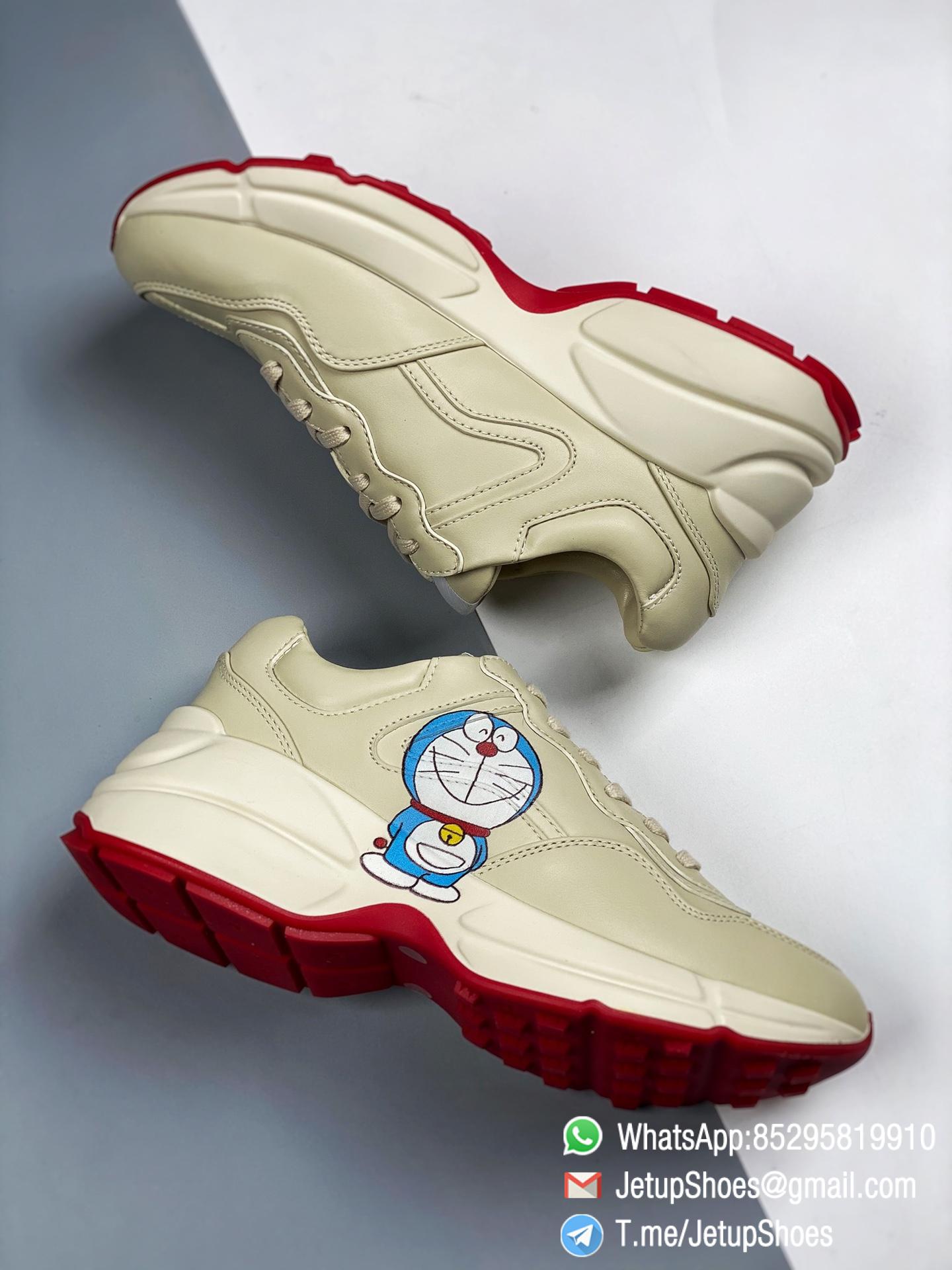 Doraemon x Gucci womens Rhyton Sneaker Special Collaboration Sneakers SKU ‎655037 DRW00 9522 08