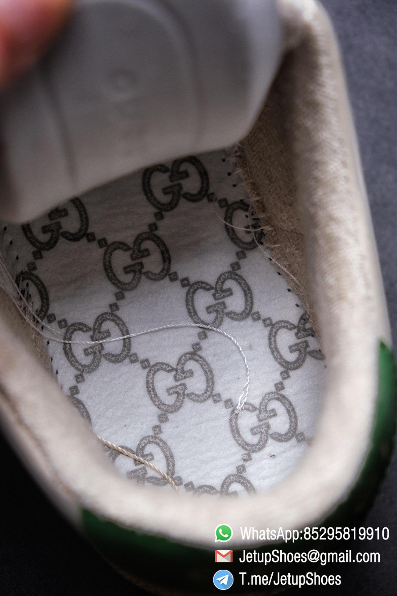 Gucci Screener Leather Low-Top Sneaker for Men Green and Orange Web with Vintage Effect Sneakers 013 Gucci,Screener Leather Sneaker,Low-Top,Screener Leather Sneaker Low-Top Sneaker,Gucci Vintage Green and Orange Effect Sneakers