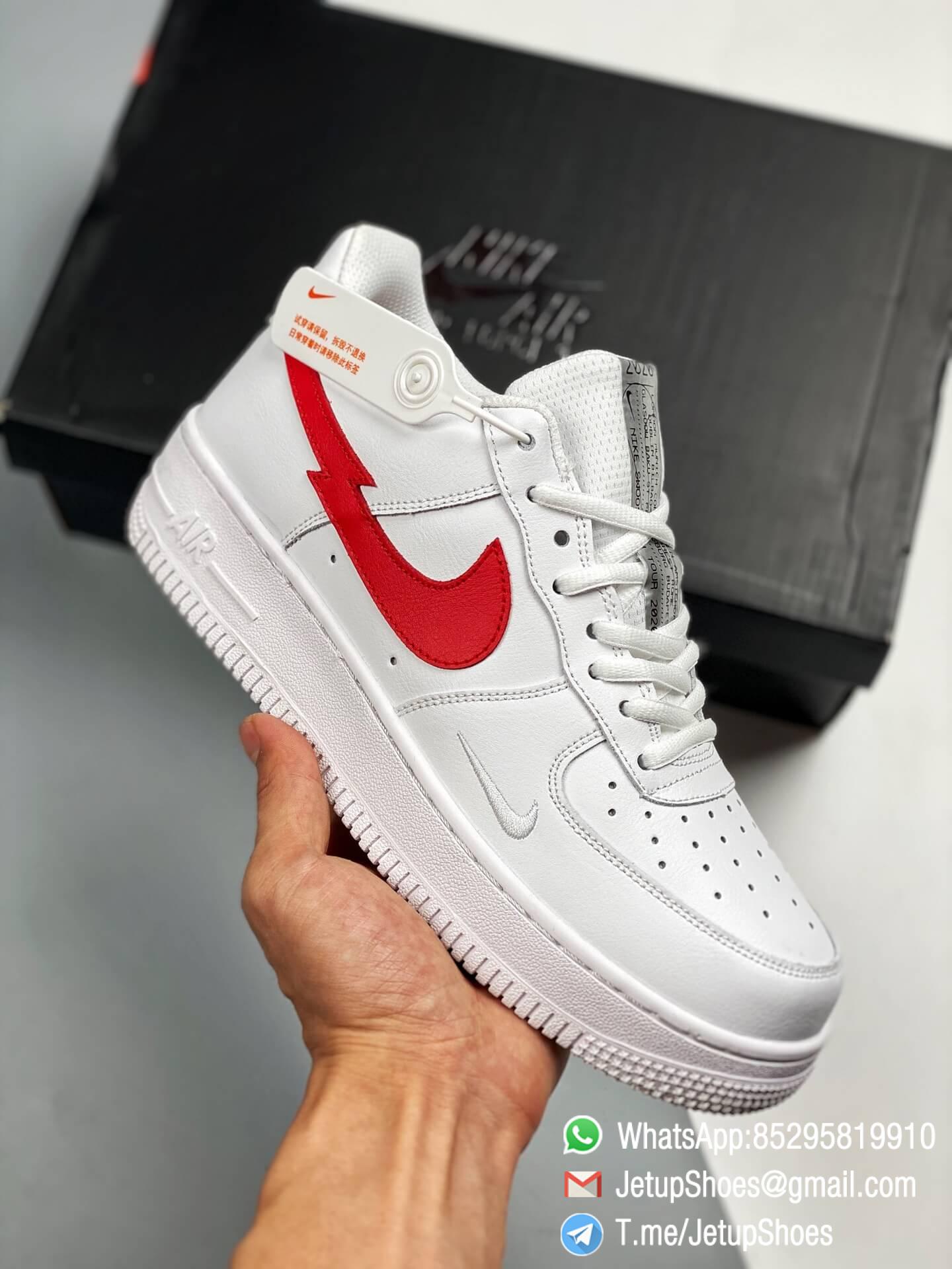 RepSneakers Nike Air Force 1 Low Euro Tour 2020 White & University Red ...