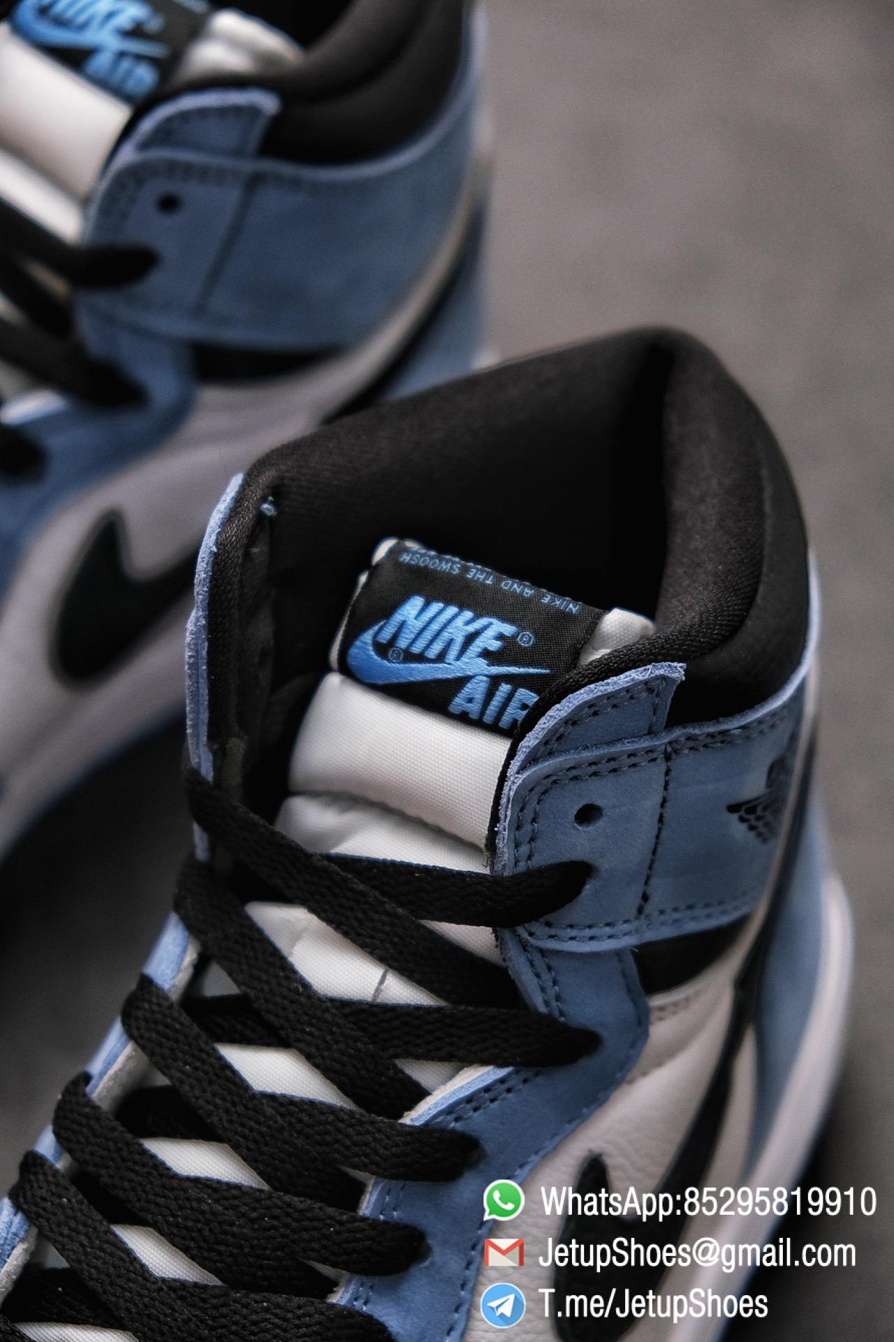 Replica Snkrs Air Jordan 1 Retro High OG University Blue Leather White Upper Blue Overlays Black Signature Swoosh SKU 555088 134 014 Replica Snkrs Air Jordan 1 Retro High OG University Blue Leather White Upper Blue Overlays Black Signature Swoosh SKU 555088 134 014