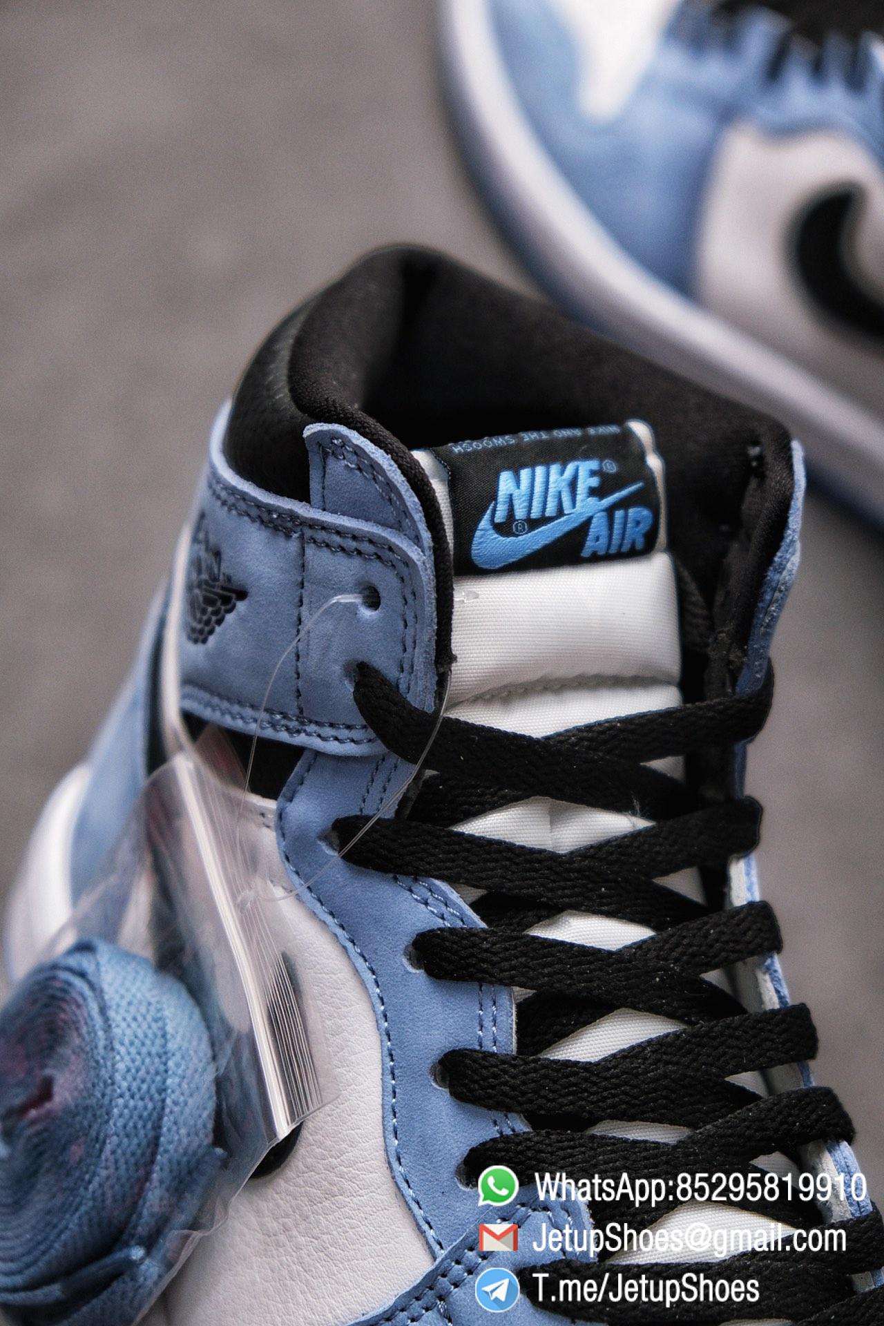 Replica Snkrs Air Jordan 1 Retro High OG University Blue Leather White Upper Blue Overlays Black Signature Swoosh SKU 555088 134 06 Replica Snkrs Air Jordan 1 Retro High OG University Blue Leather White Upper Blue Overlays Black Signature Swoosh SKU 555088 134 06