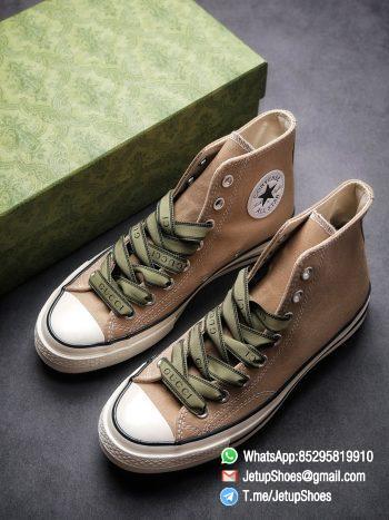 Womens Converse 1970S Special Collaboration Sneaker High Top Trainer Sneakers Vintage Inspired Green Shoelace Black Upper 2021 Spring 00 1