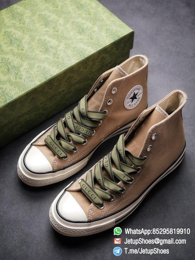 Womens Converse 1970S Special Collaboration Sneaker High Top Trainer Sneakers Vintage Inspired Green Shoelace Black Upper 2021 Spring 00 1