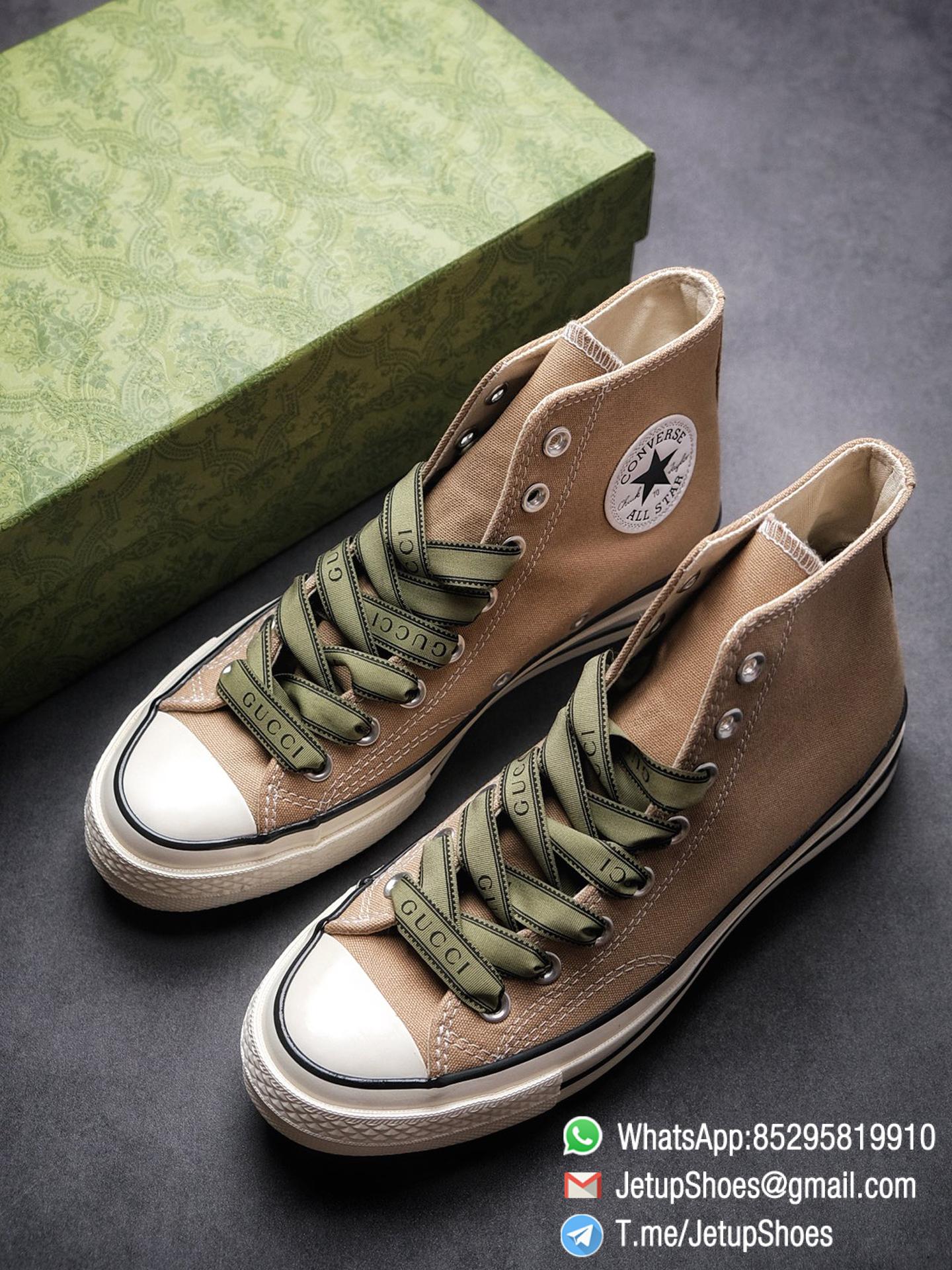 Womens Converse 1970S Special Collaboration Sneaker High Top Trainer Sneakers Vintage Inspired Green Shoelace Black Upper 2021 Spring 00