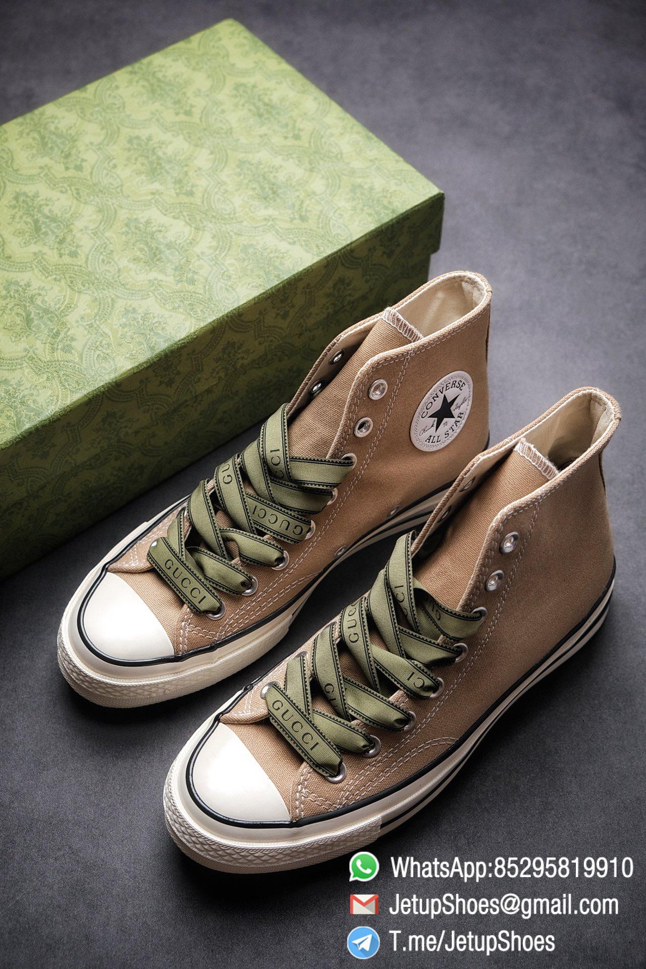 Womens Converse 1970S Special Collaboration Sneaker High Top Trainer Sneakers Vintage Inspired Green Shoelace Black Upper 2021 Spring 01