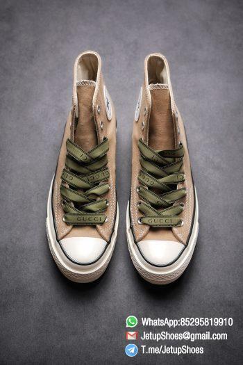 Womens Converse 1970S Special Collaboration Sneaker High Top Trainer Sneakers Vintage Inspired Green Shoelace Black Upper 2021 Spring 02