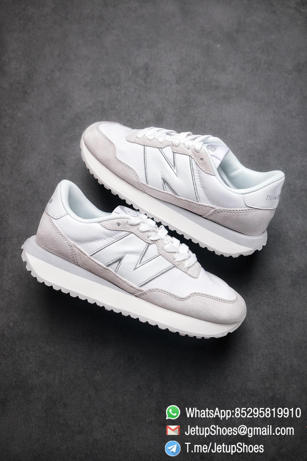 Best Replica 2021 New Balance 237 White Light Grey SKU MS237NW1 High Quality Running Sneakers 01