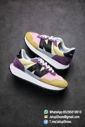 Best Replica 2021 New Balance 237 Yellow Purple Pink SKU MS237LB3 High Quality Running Shoes 01