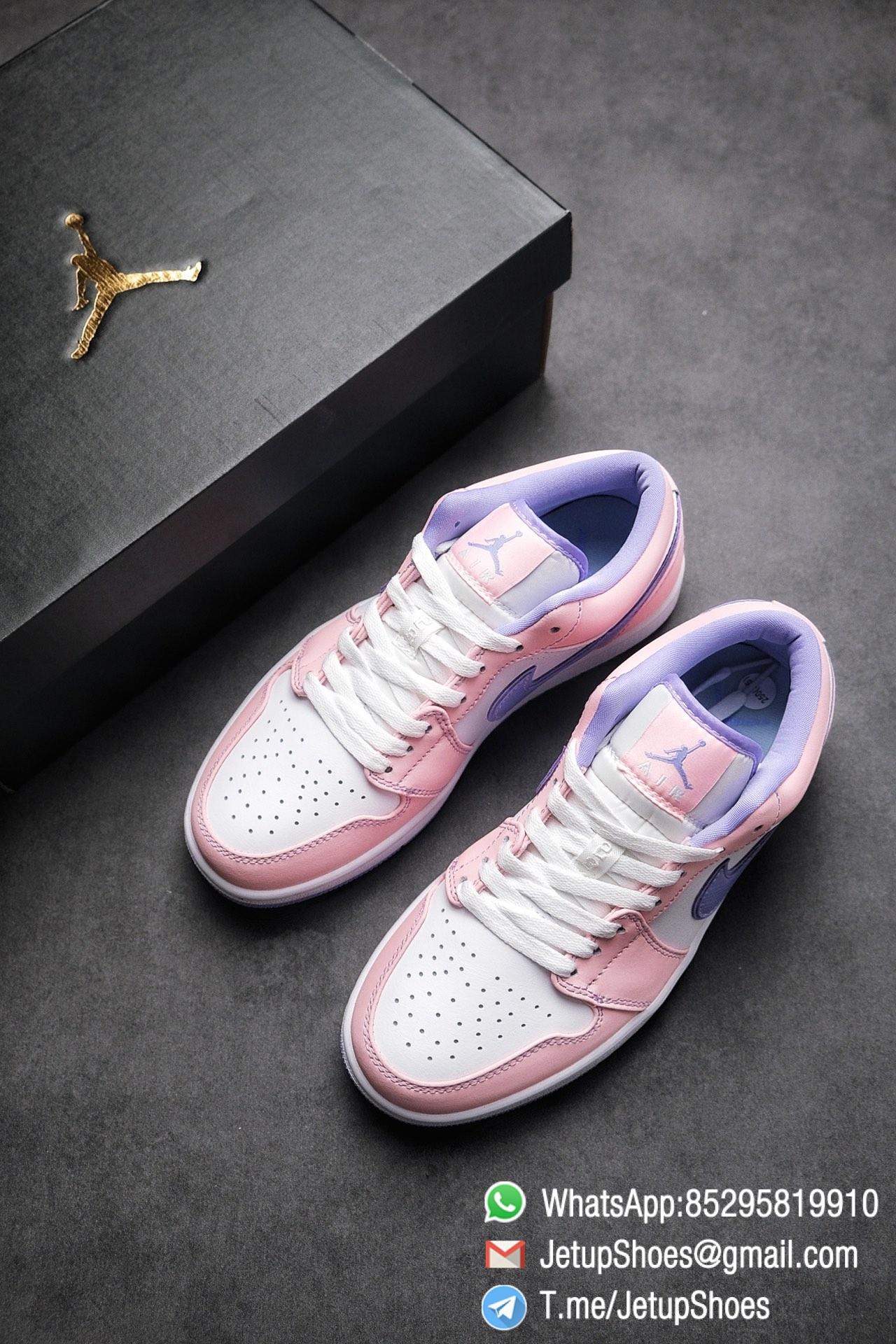 Best Replica Air Jordan 1 Low SE Arctic Punch Crisp White Upper Soft Pink Overlays Top Quality Supplier 04