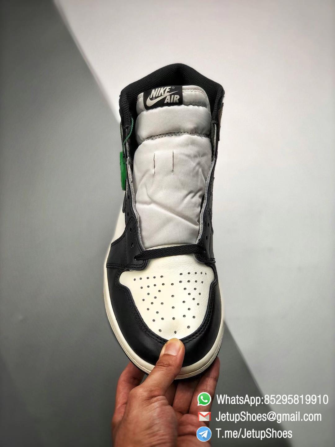 Best Replica Air Jordan 1 Retro High OG Dark Mocha Off white Leather Base and Black Overylays Top Quality Sneakers 07 Best Replica Air Jordan 1 Retro High OG Dark Mocha Off white Leather Base and Black Overylays Top Quality Sneakers 07