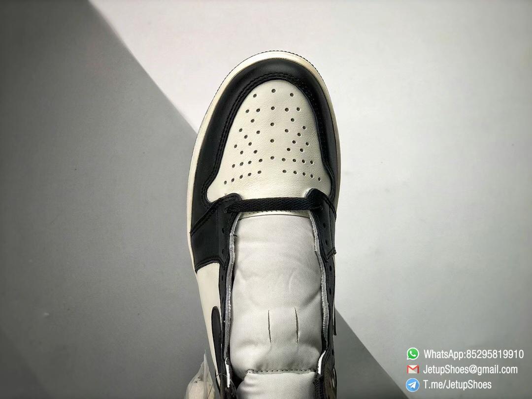 Best Replica Air Jordan 1 Retro High OG Dark Mocha Off white Leather Base and Black Overylays Top Quality Sneakers 08 Best Replica Air Jordan 1 Retro High OG Dark Mocha Off white Leather Base and Black Overylays Top Quality Sneakers 08