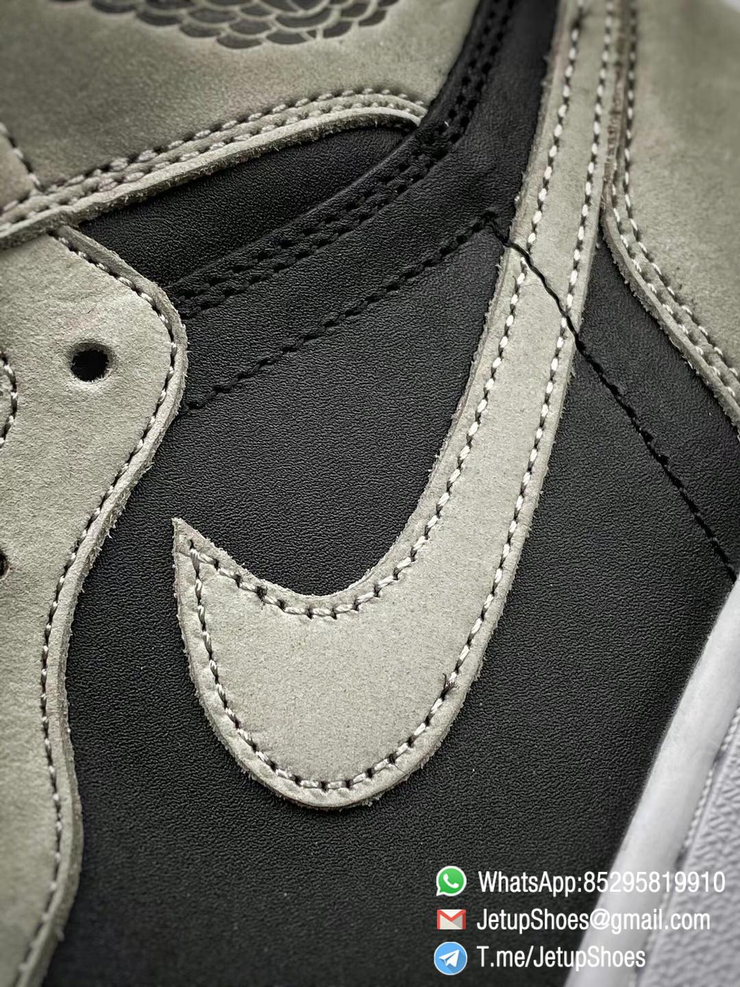 Best Replica Air Jordan 1 Retro High OG Shadow 2.0 Black Leather Upper Grey Suede Overlays RepSnkrs 012 Best Replica Air Jordan 1 Retro High OG Shadow 2.0 Black Leather Upper Grey Suede Overlays RepSnkrs 012