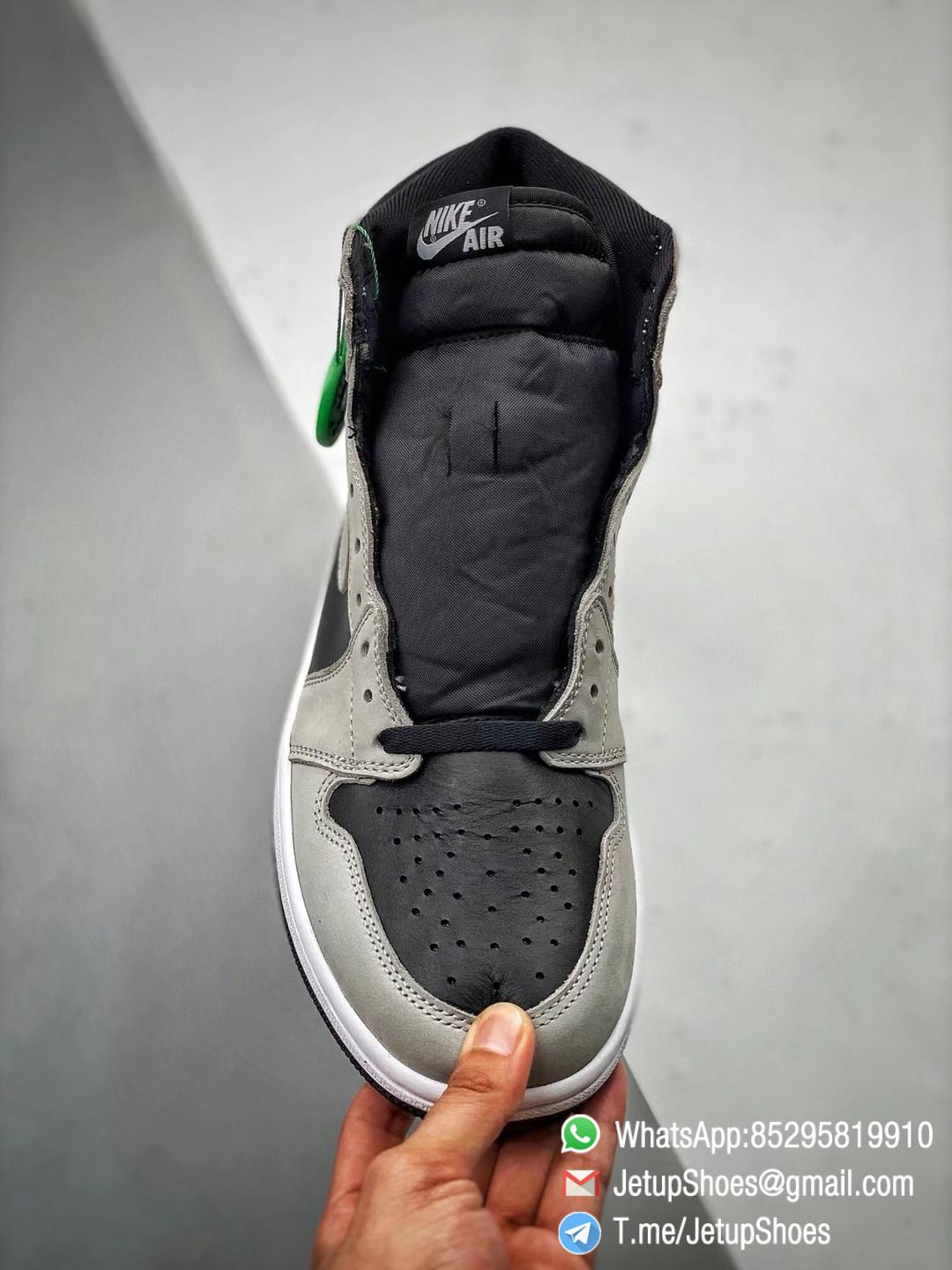 Best Replica Air Jordan 1 Retro High OG Shadow 2.0 Black Leather Upper Grey Suede Overlays RepSnkrs 02 Best Replica Air Jordan 1 Retro High OG Shadow 2.0 Black Leather Upper Grey Suede Overlays RepSnkrs 02