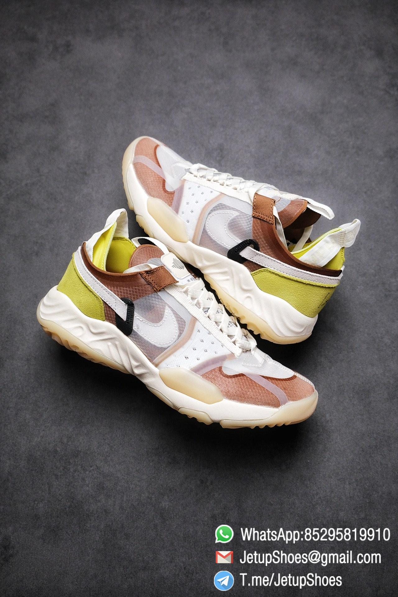 Best Replica Air Jordan Delta SP Sail Brown Light Green Running Shoes CW0783 104 Top Quality Sneakers Store 01