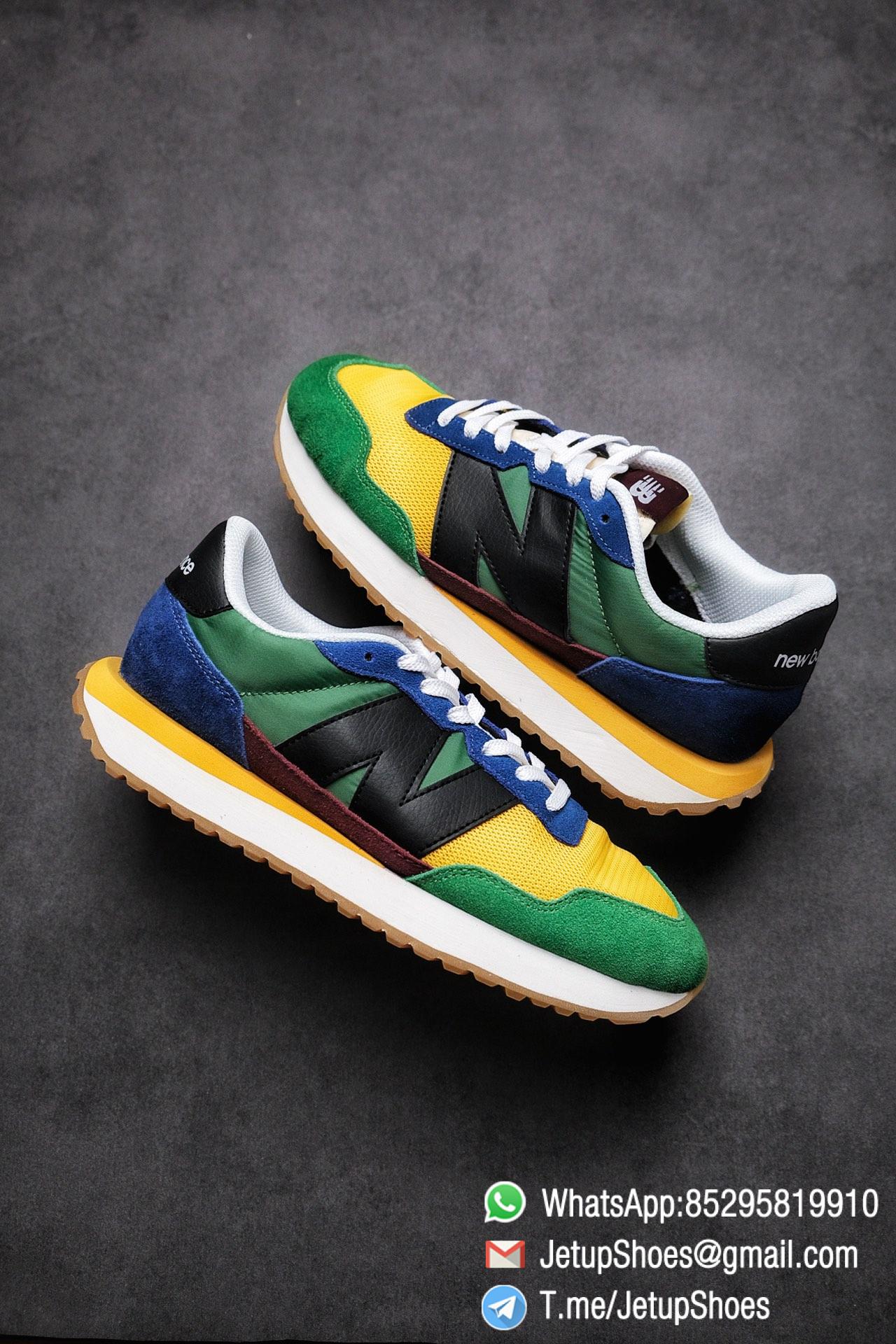 Best Replica New Balance 237 Green Blue Yellow Multi Color SKU MS237LB1 High Quality Fake Running Shoes 01