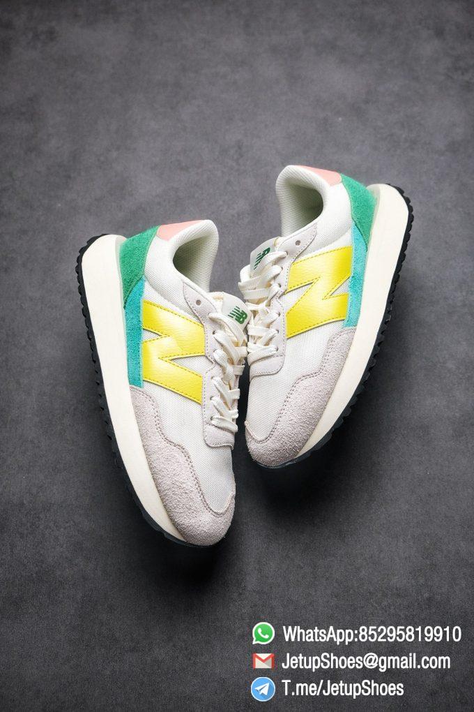 Best Replica New Balance 237 Light Grey Yellow Green Pink Multi Color SKU MS237AS1 High Quality Running Shoes 03