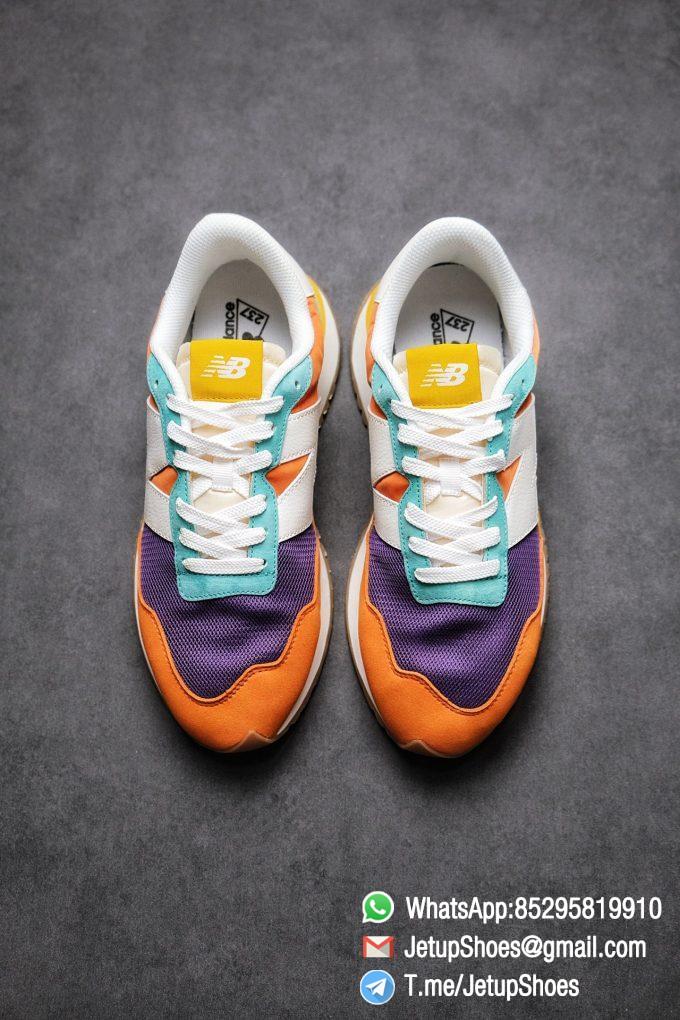 Best Replica New Balance 237 Yellow Blue Orange Suede Purple Mesh Stitching SKU MS237LB2 High Quality Fake Multi Color Running Shoes 02