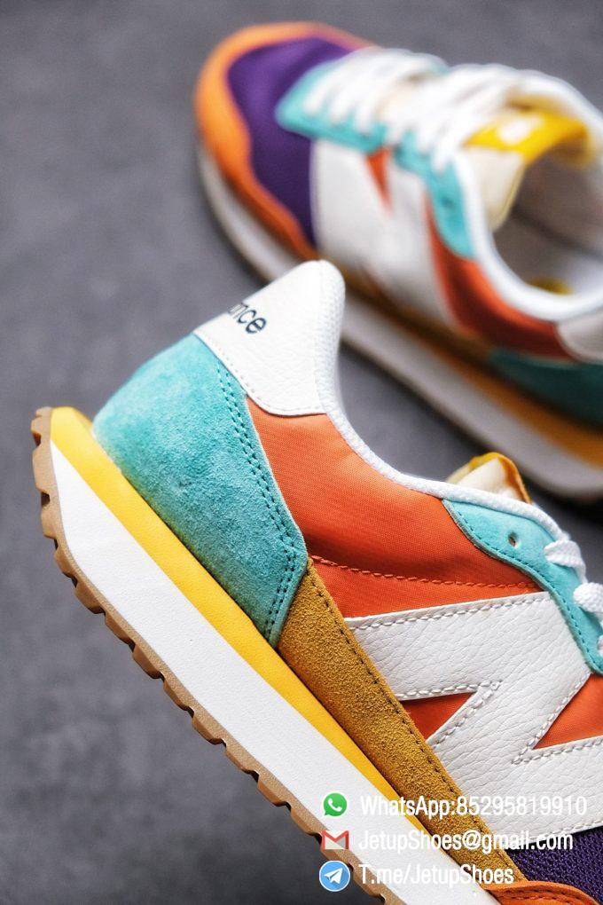 Best Replica New Balance 237 Yellow Blue Orange Suede Purple Mesh Stitching SKU MS237LB2 High Quality Fake Multi Color Running Shoes 06